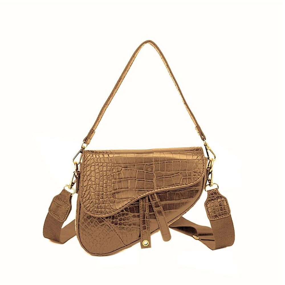 5348 Trendy Saddle Shoulder Bag Clutch Purse Underarm Handbag Satchel